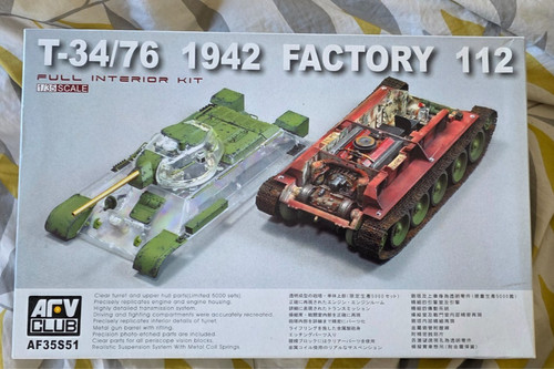 Afv club t34 kit - club, t34/76