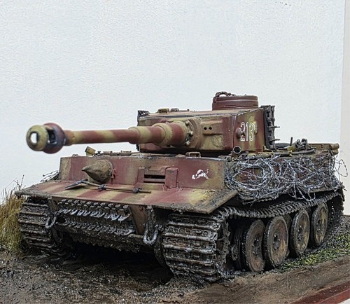 Diorama costruito tiger - costruito,